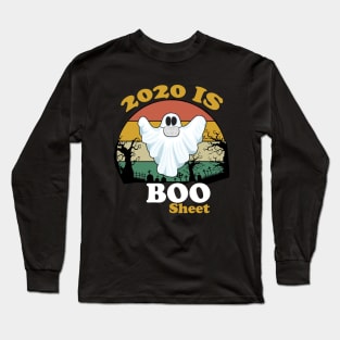 2020 Is Boo Sheet Halloween Vintage Long Sleeve T-Shirt